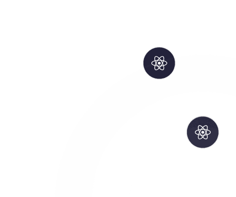 BugRaptors testing process visualization background - decorative circular design element